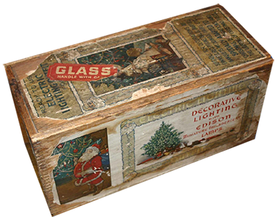 Vintage Christmas Lights Box